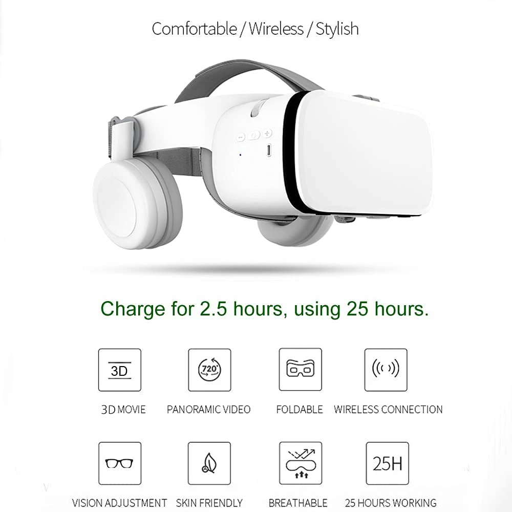 Обновленные 3D очки виртуальной реальности BOBOVR Z6 гарнитура Google Cardboard беспроводные