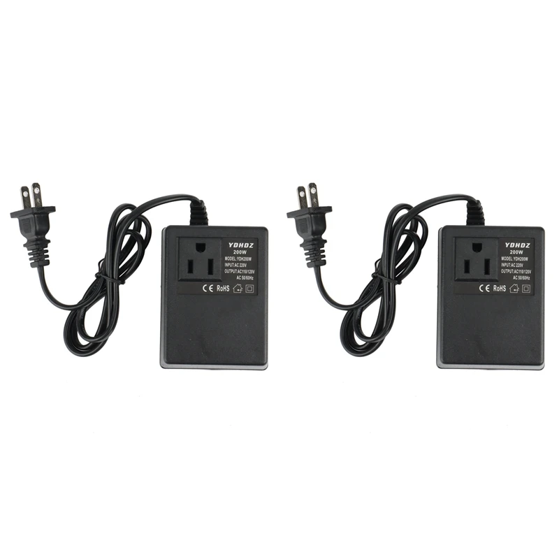 

2 шт., понижающий преобразователь напряжения 200 Вт, 220 В в 110 В