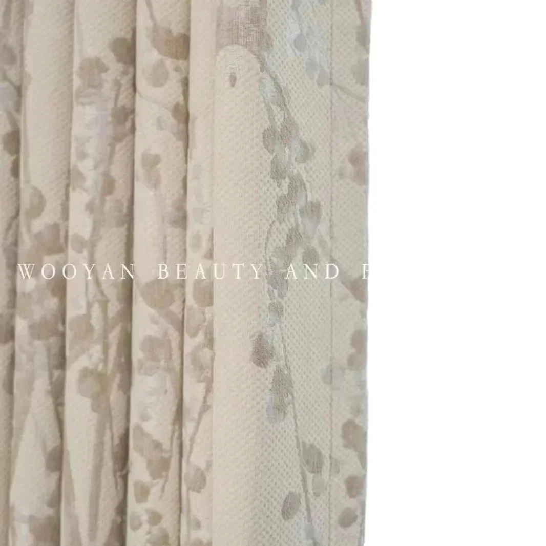 NH6014 Новый китайский стиль черно-белые тушью живопись синель жаккардовая