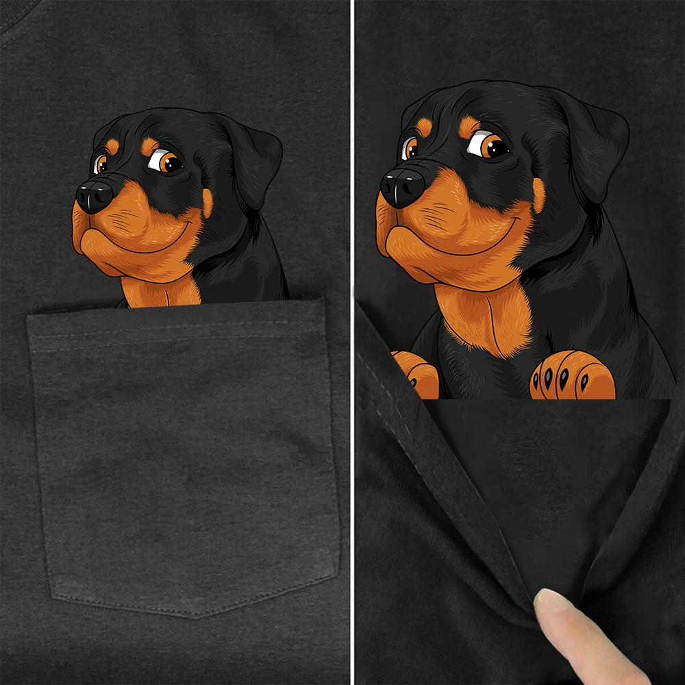 CLOOCL модные хлопковые футболки с забавными животными собаками Ротвейлер
