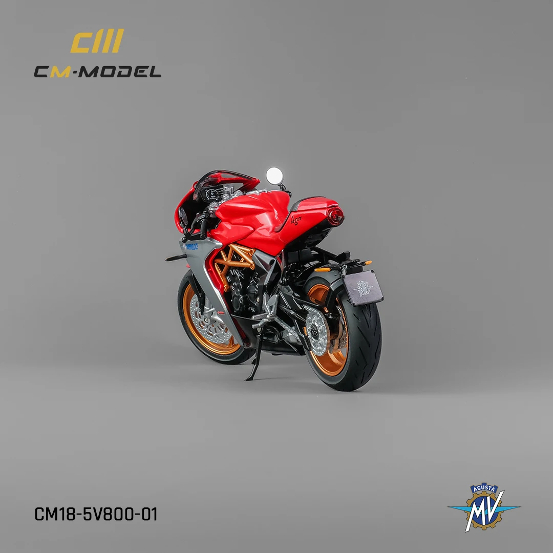 Модель CMModel 1/18 литая под давлением модель мотоцикла MV Agusta Supervolce800 RED
