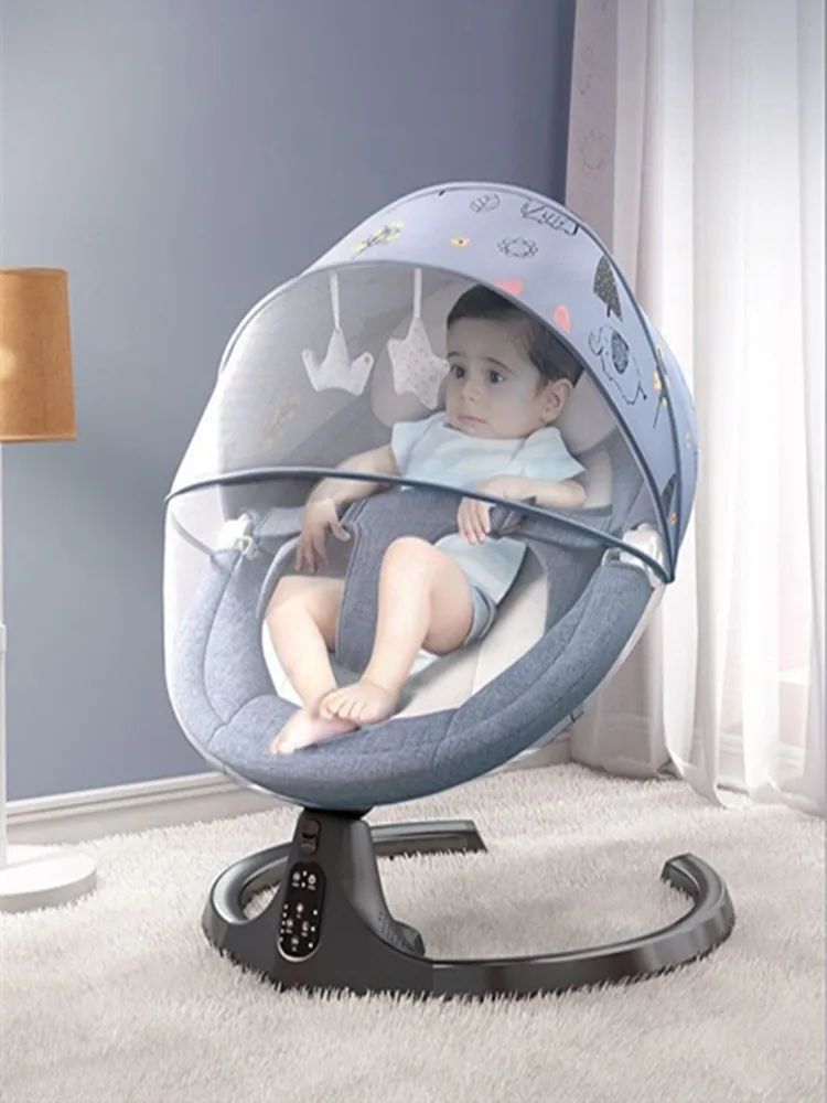Baby Cot 0-3Years Baby Electric Rocking Chair Newborn Rocking Bed Baby Resting Chair Chair With Bluetooth Music Remote Control