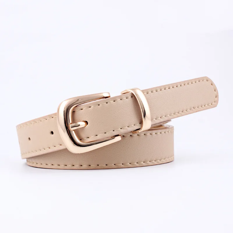 

New European and American style belt women's fashion versatile buckle multicolor belt
