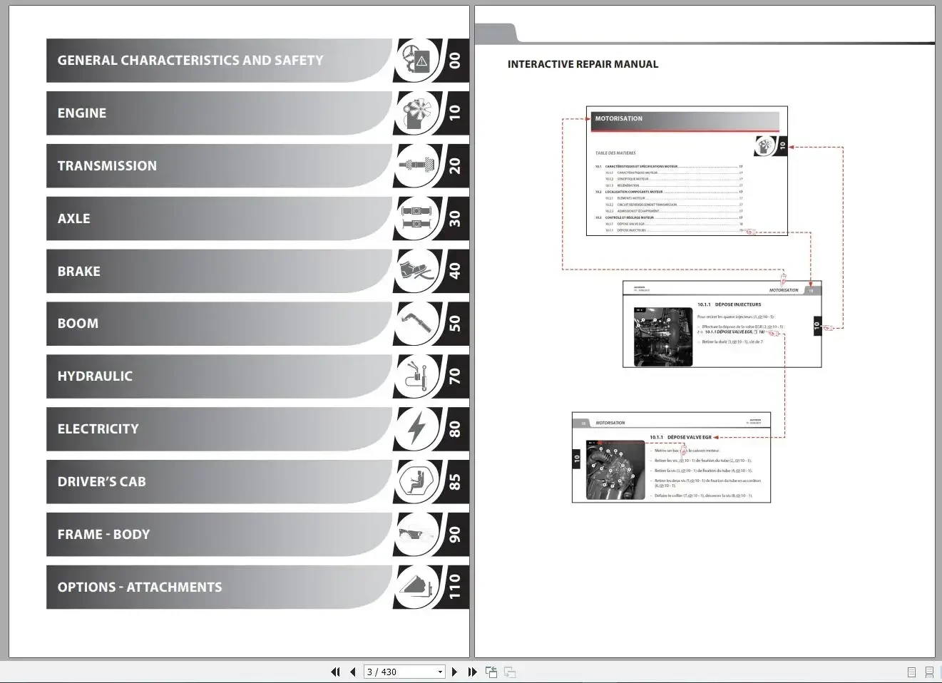 Фото SpecDiag [DVD5] Рабочие платформы Manitou Телескопический погрузчик PDF 7,8 ГБ Обновлено 06.2021 По руководство по ремонту, схема схемы №5