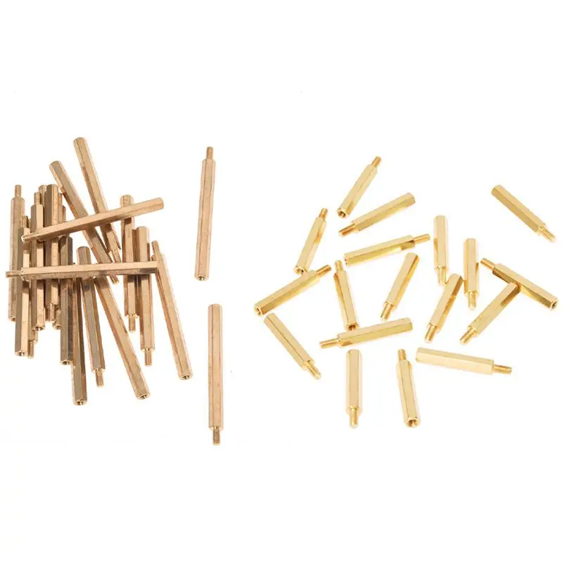 

20 Pcs M3 Male x M3 Female Hexagonal Thread PCB Standoff Spacer 50mm Body Length & 20 Pcs 25mm