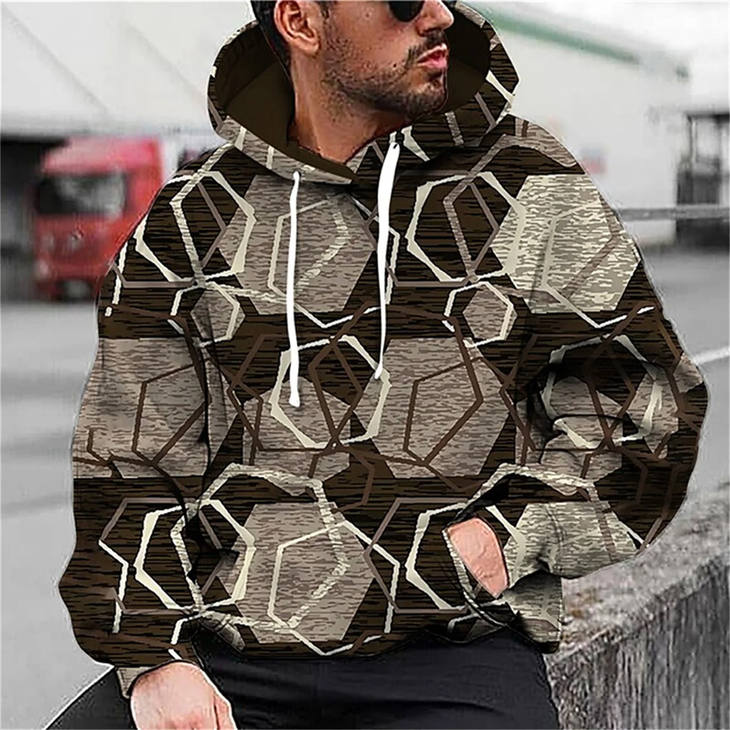 

Customized Men's 3D Printed Pattern Sublimation Hoodies High Quality Fashion Personalized Street Hip Hop Casual Sportswear
