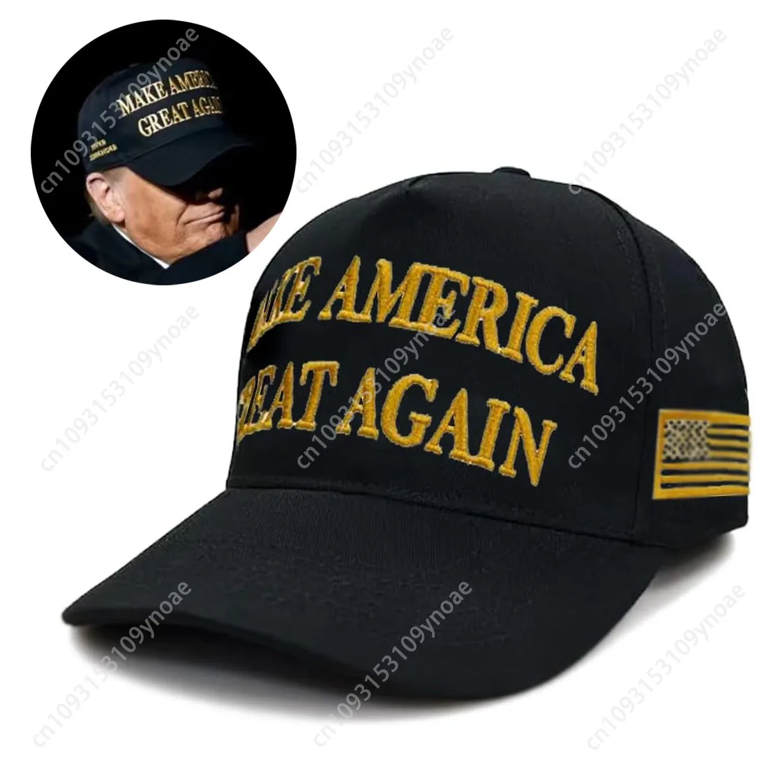 Кепка Дональда Трампа 45-47 Never Surrender MAGA Черные шляпы 2024 America Great Gold Золотая шляпа США