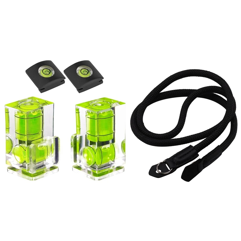 

4 шт. нивелир горячий башмак, нивелир пузырьковый спиртовой и 1 шт. нейлоновая веревка для камеры альпинистский плечевой ремень на шею