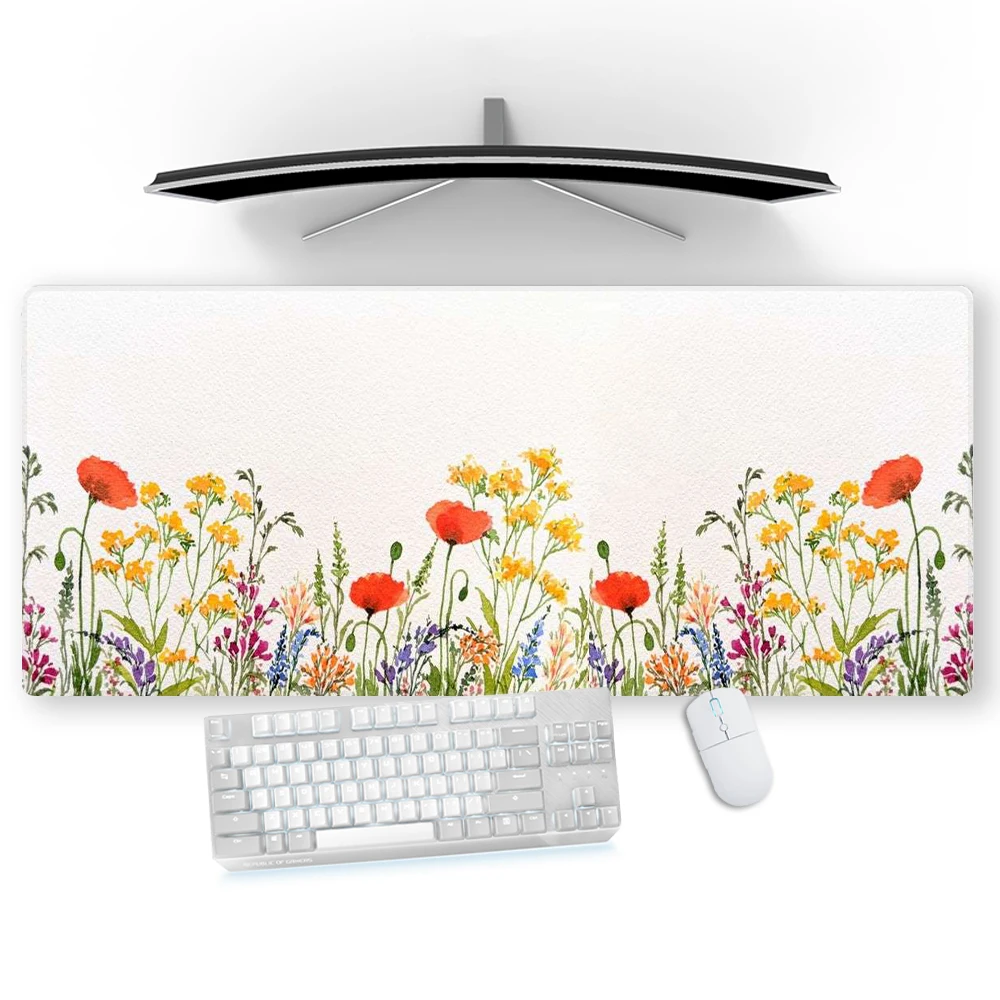 Коврик для мыши с цветочным принтом 70x30