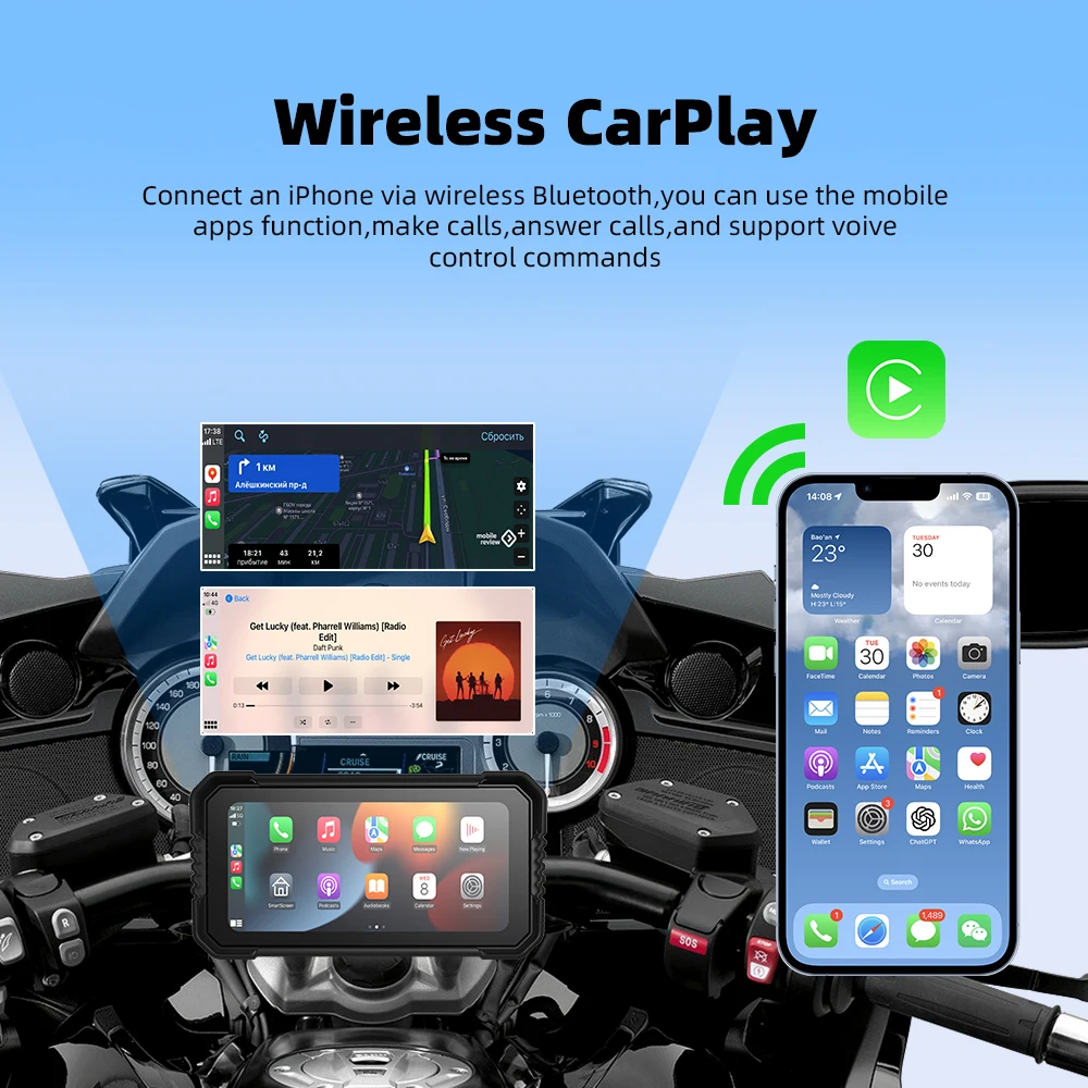 EKIY 6 25-дюймовый видеорегистратор беспроводной Carplay и Android автоаксессуары для