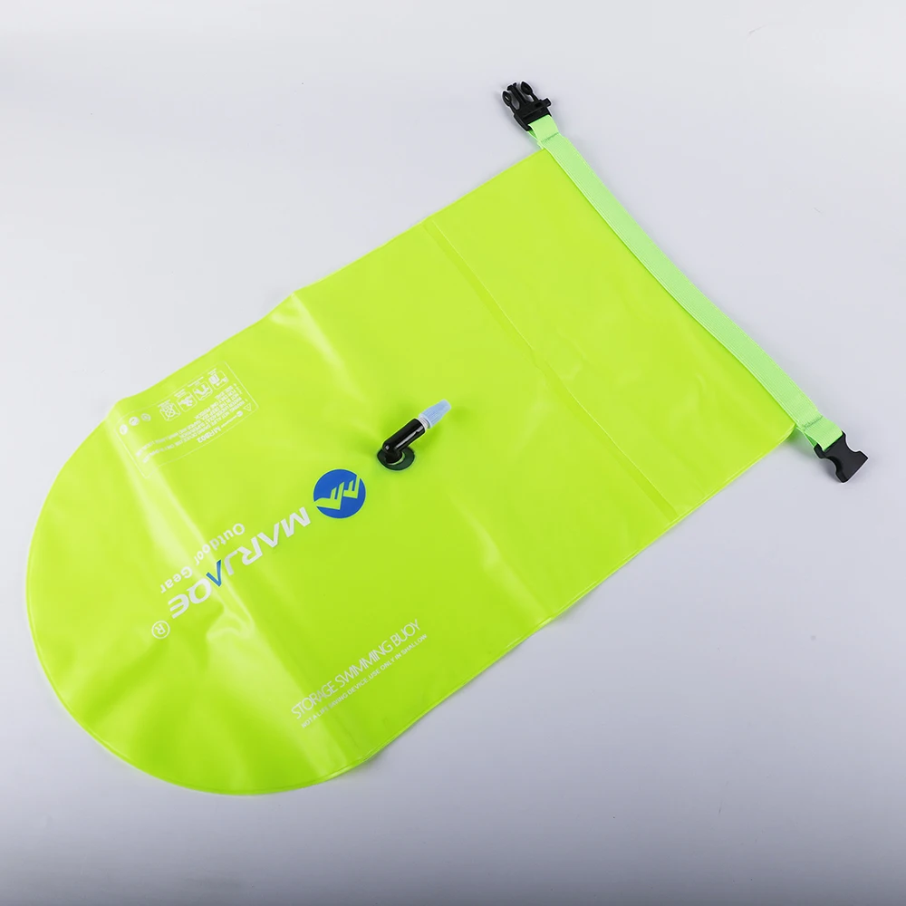 20L Inflatable Open PVC Hot Sale Single Airbag Swimming Float Rafting Storage Waterproof Bag Buoy Water Sports Safety Bag