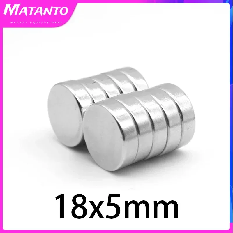 Круглые мощные магнитные магниты 18x5 цилиндрические неодимовые редкоземельные