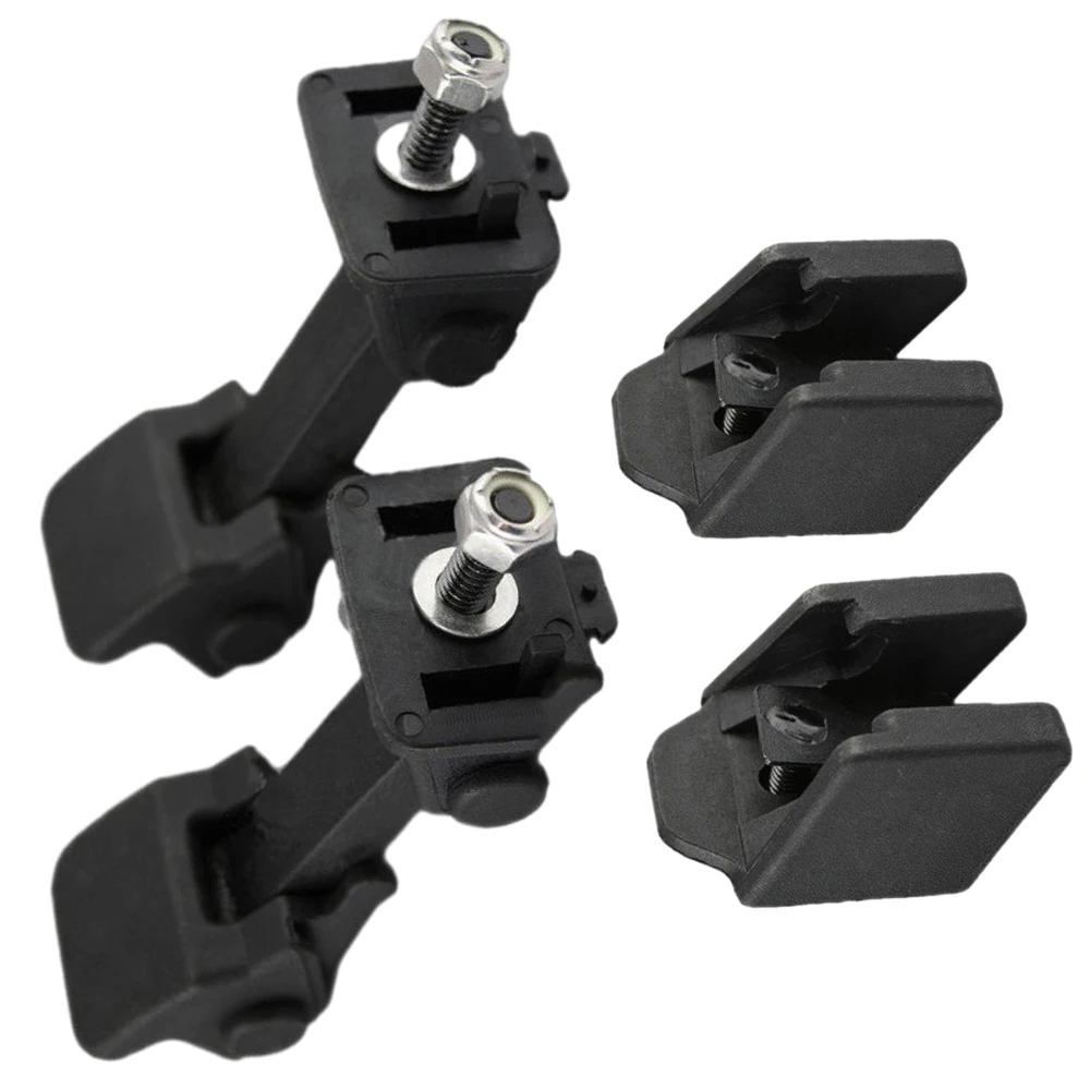 Фото 4 шт. для Jeep Wrangler TJ 1997-2006 гг., защелки и кронштейны капота 55176636AD 55395652AC №5