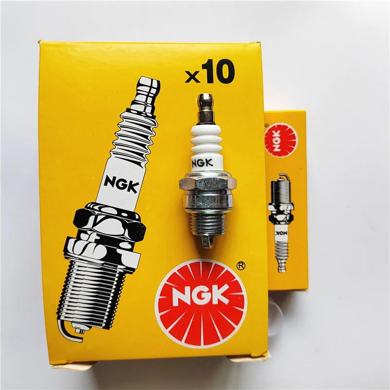 10pcs Chainsaw Spark Plug NGK For Stihl Husqvarna Kawasaki Shindaiwa Poulan 2Stroke Lawnmower Brush Cutter Sprayer Trimmer BPM6A