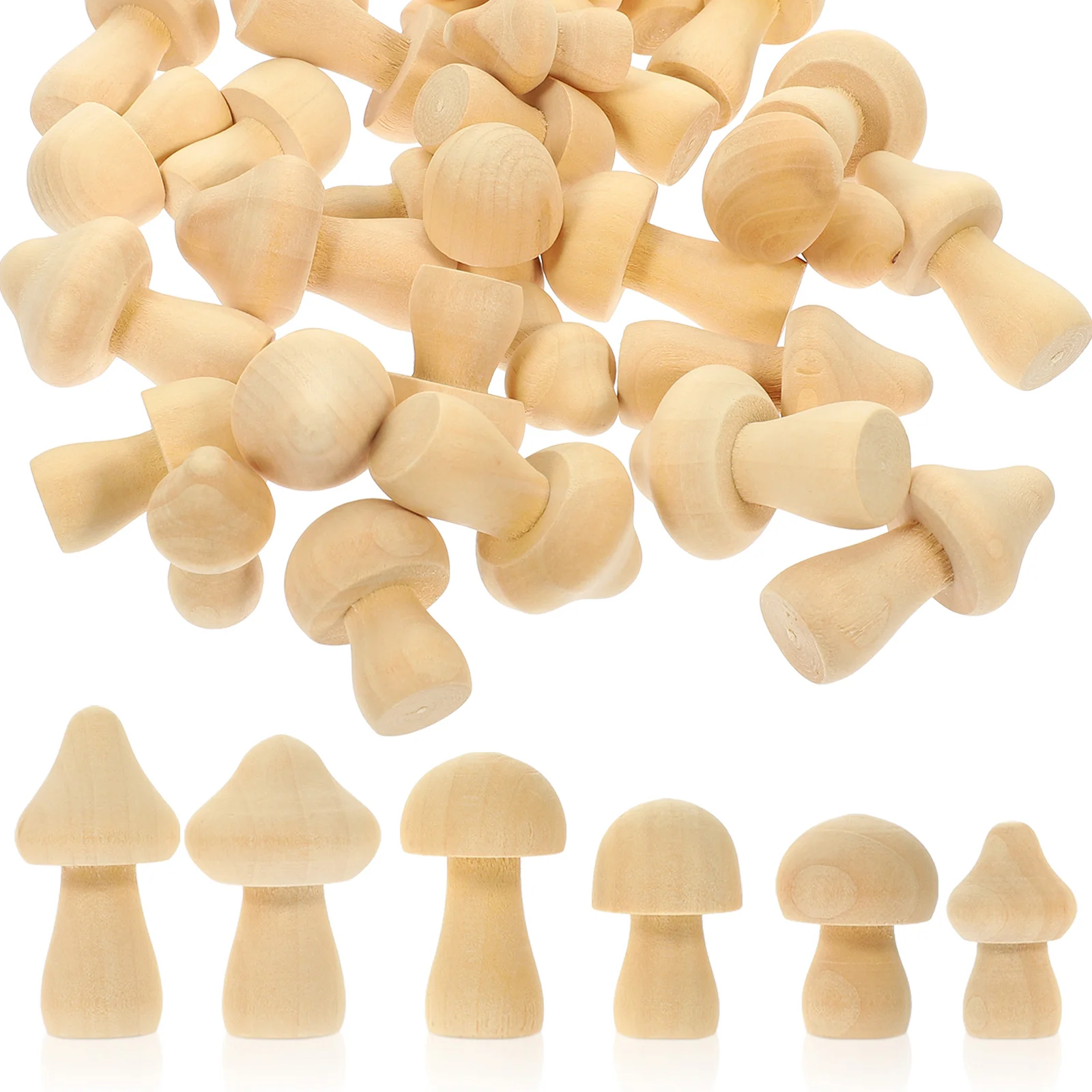 

30pcs Miniture Decorations Blank Mini Unfinished Mini Models And Crafts For Kidss Unfinished Mini