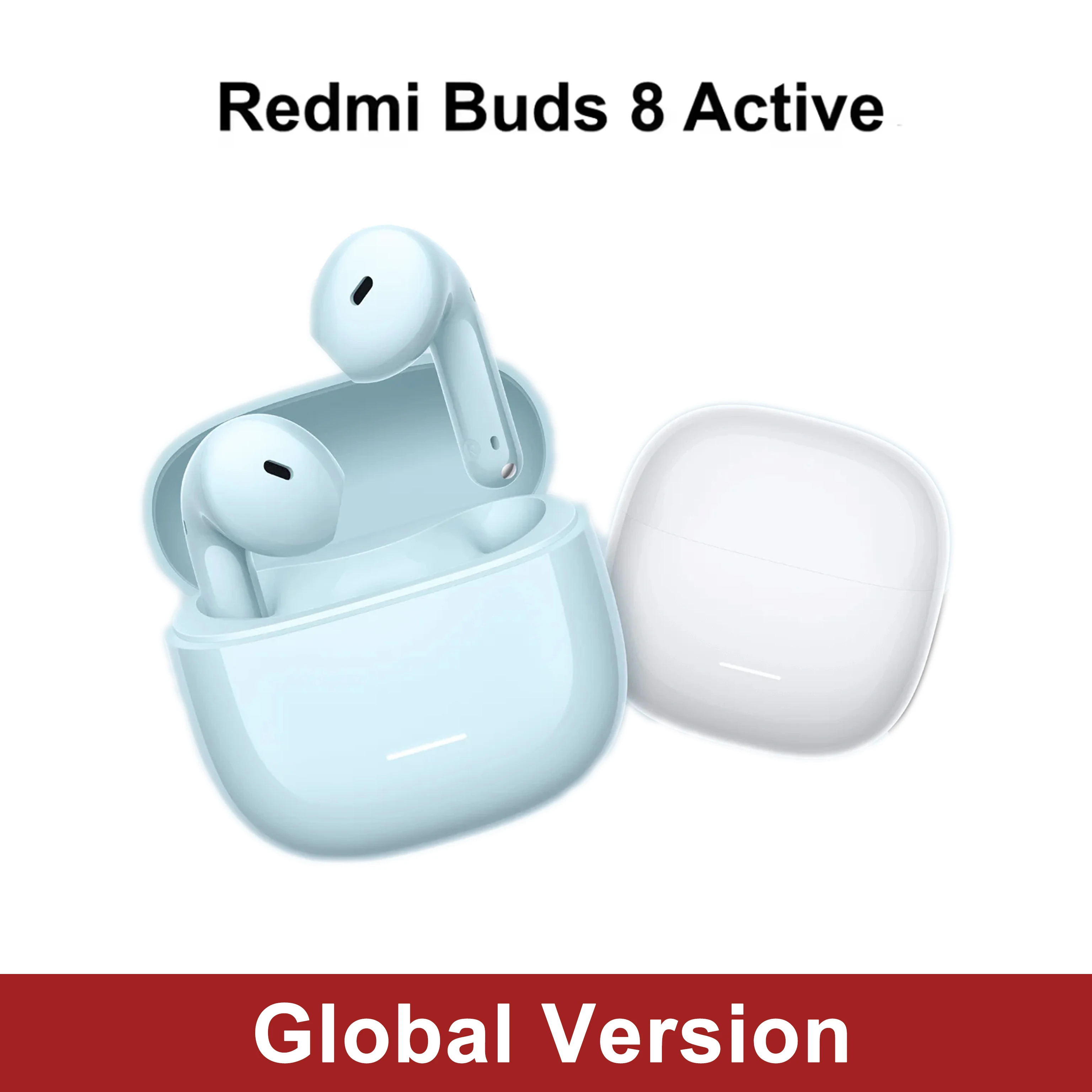 Фото Глобальная версия Redmi Buds 8 Active. Полуоткрытая конструкция, 14,2-мм динамик, чистые звонки с двумя микрофонами, теперь с кодеком AAC, до 37 часов работы. №1