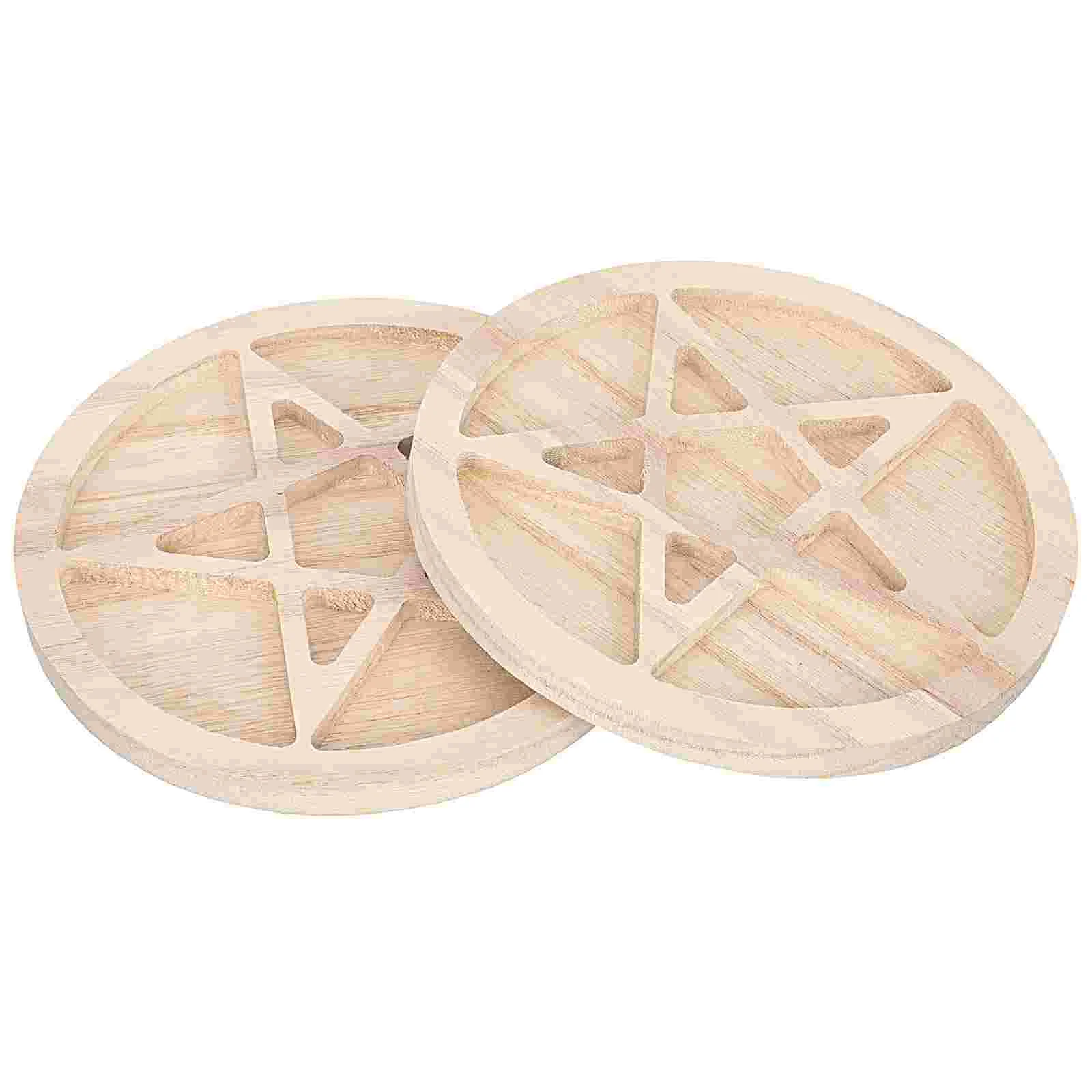 

2Pcs Crystal Stone Storage Plate Household Jewelry Display Stand Essential Oil Display Tray