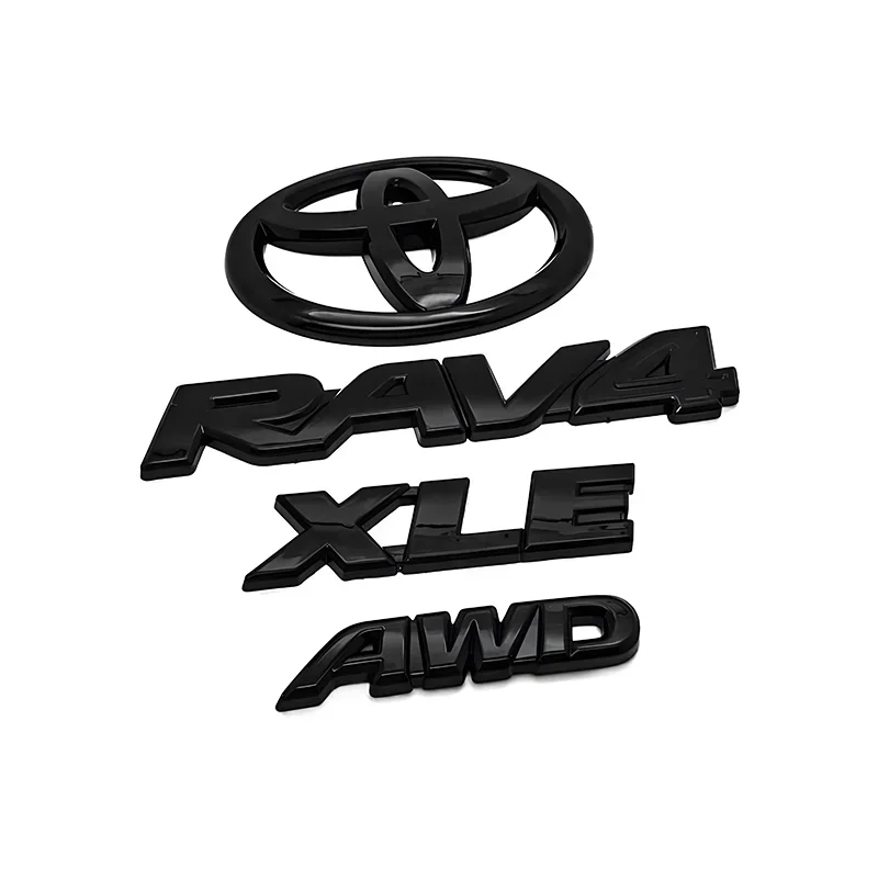 

Набор из 4 предметов для Toyota RAV4, модифицированная 3D наклейка с логотипом автомобиля, наклейка на багажник, 4WD, объемная наклейка на кузов, декоративная наклейка на автомобиль
