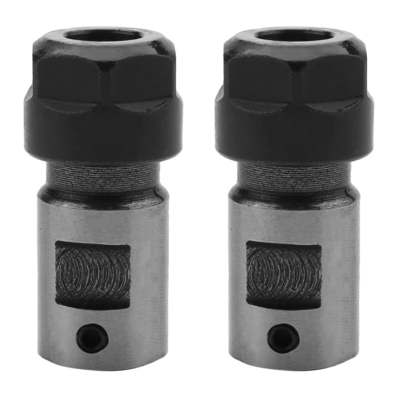 

2X ER11 Collet Chuck Motor Shaft Extension Rod Spindle Collet Lathe Tools Holder Inner 8MM