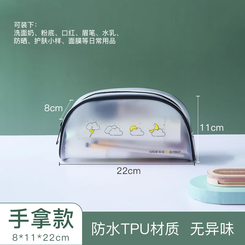 

Transparent Plastic Storage Bags with Ziplock Waterproof Bathroom Storage Bag Organizer Bolsa Almacenamiento Home Garden BL50SND