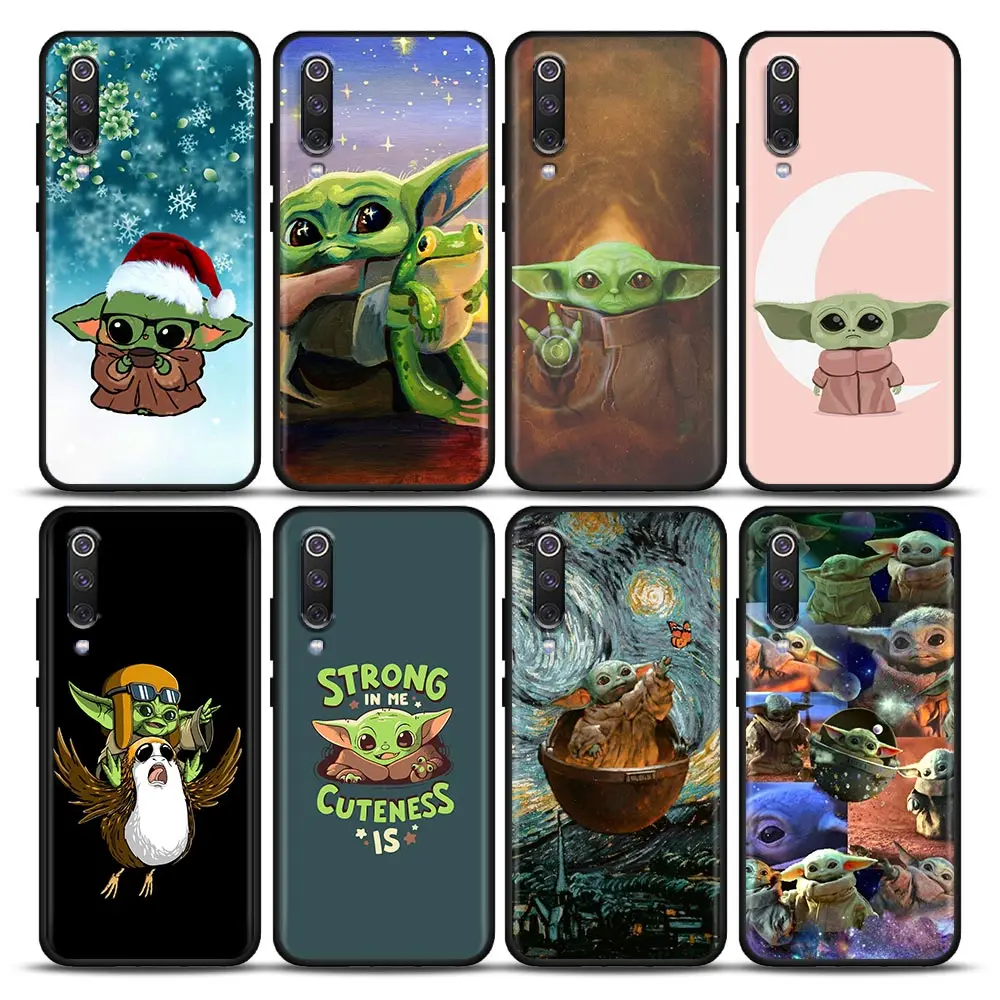 

Marvel Cute Funny Yoda Cartoon Phone Case For Xiaomi Mi A2 8 9 SE 9T 10 10T 10S CC9 E Note 10 Lite Pro 5G Redmi Black Cover Capa