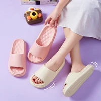 2022 air cushion slippers summer women beach eva soft sole platform sandals casual flat shoes for men ladies bathroom slippers