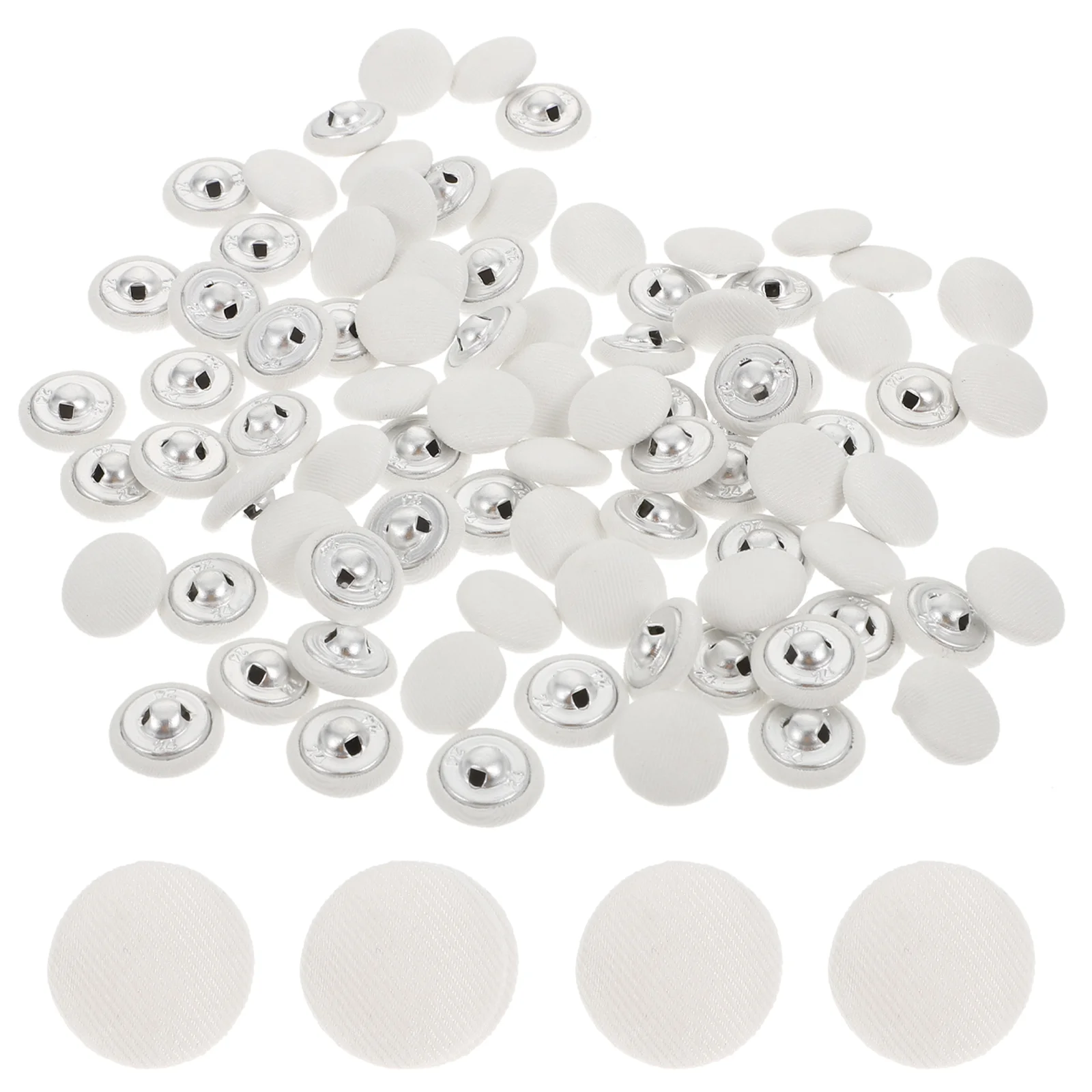 

100pcs Cloth Buttons Shirt Buttons Skirt Buttons Coat Decorative Buttons