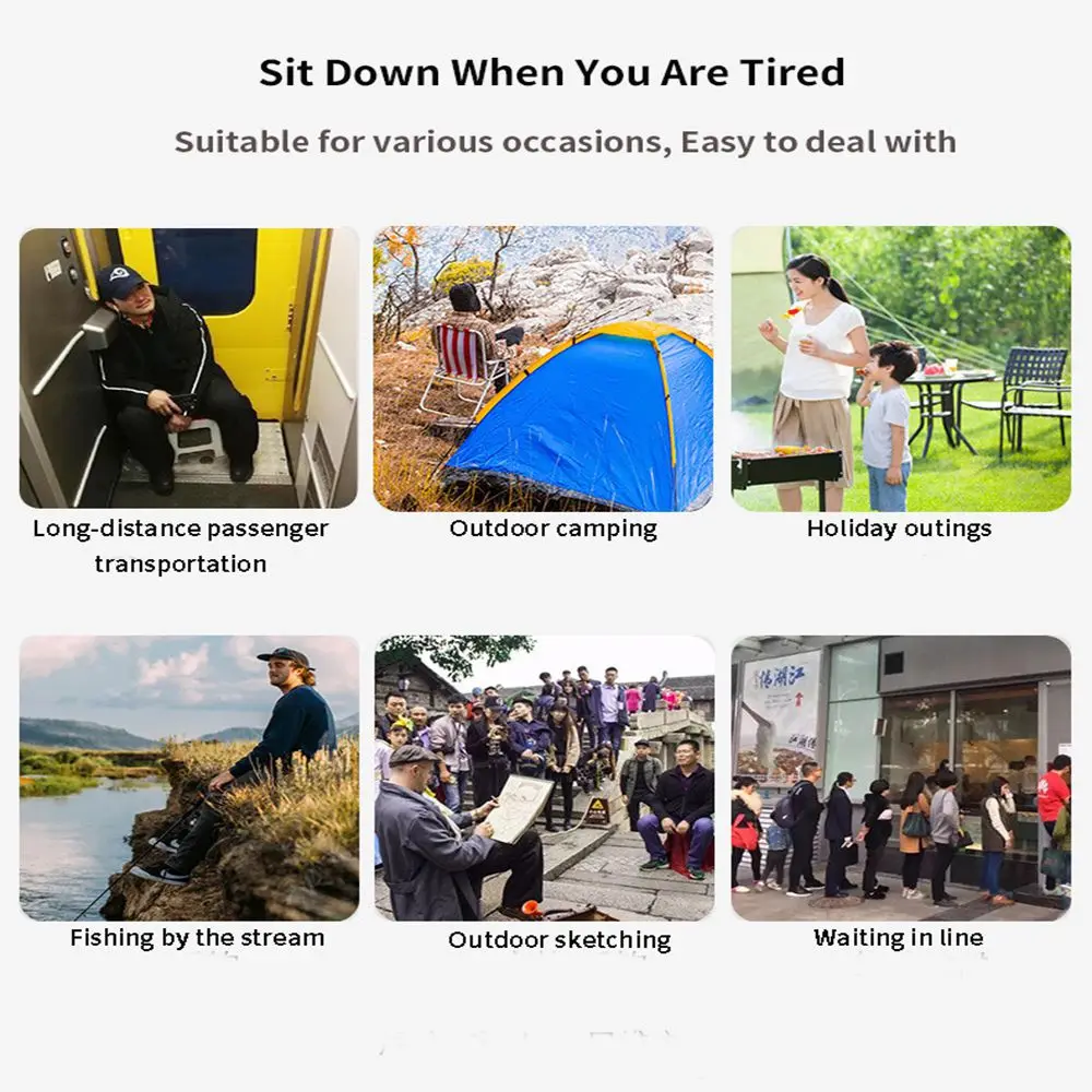 Складной стул HooRu для кемпинга портативный легкий складной с сумкой переноски