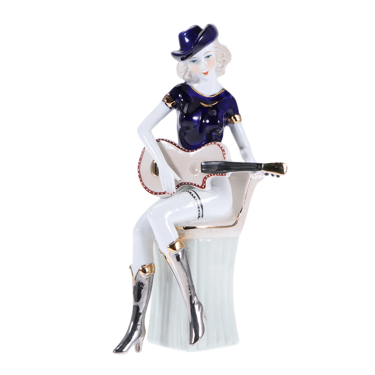 

1PC Western Statue Instrument Creative Desktop Ornament for Living Room Home