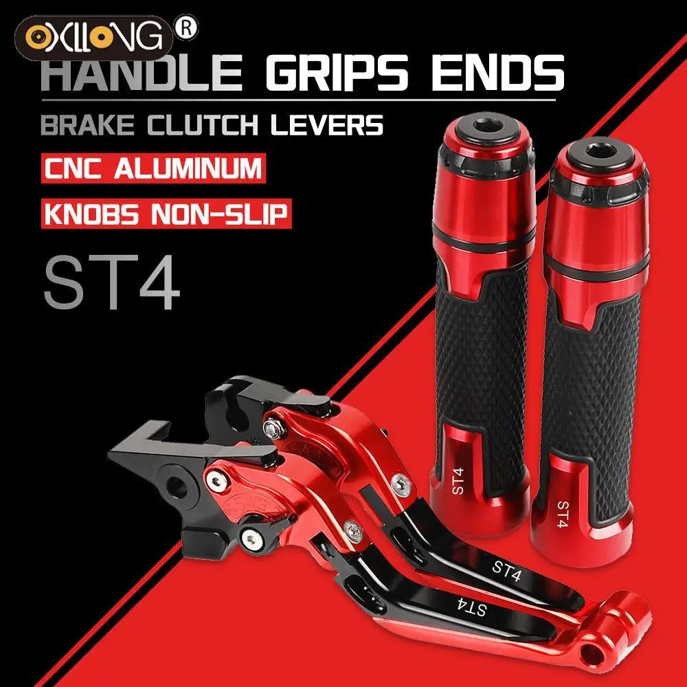 

ST4 S ABS Motorcycle CNC Brake Clutch Levers Handlebar knobs Handle Hand Grip Ends FOR DUCATI ST4 S ABS 2004 2005 2006
