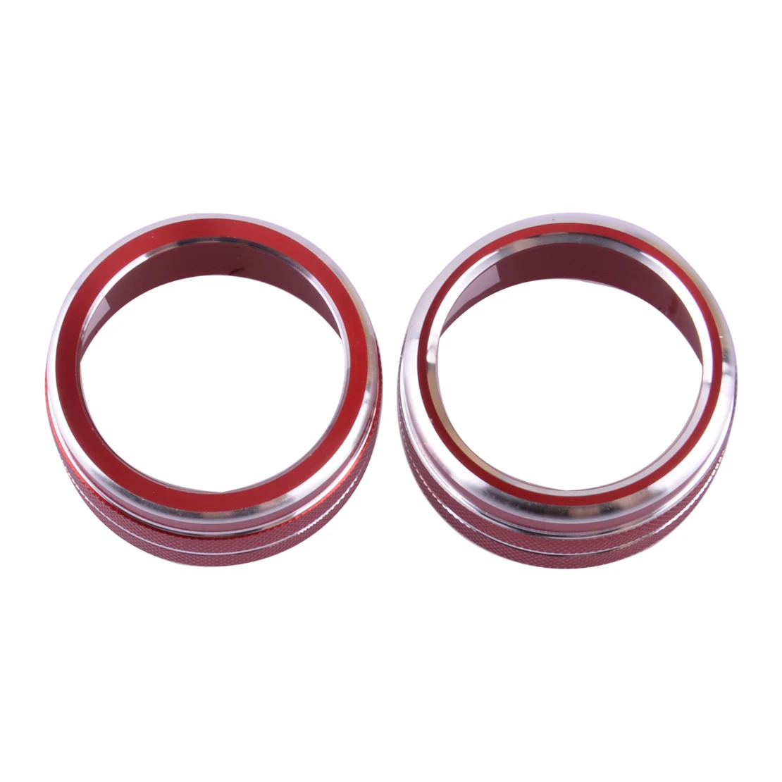 

2Pcs Car Console Air Condition Knob Rings Covers Trims Fit For Toyota Camry 2023 2022 2021 2020 2019 2018