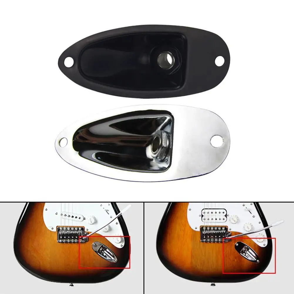 

Boat Guitar Jack Plate Guitarra Pickup Output Input Jack Socket For Strat Electric Guitar Accessories