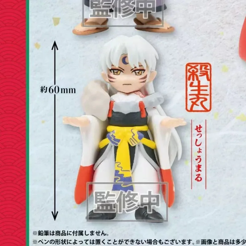 Японская Подлинная модель в масштабе Gacha Inuyasha фигурка-держатель для ручек Sesshoumaru