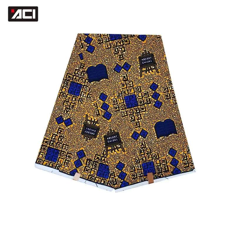 

ACI, ткань с Африканским принтом, Нигерия, фотообои с рисунком, 6 ярдов/штука для вечернего платья