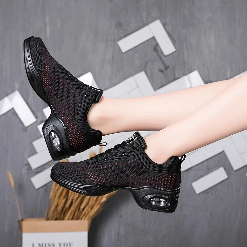 SENAGE Professional Dance Shoes Sports Soft Outsole Breath Woman Practice Shoes Modern Dance Jazz Dance Sneakers Zapatos