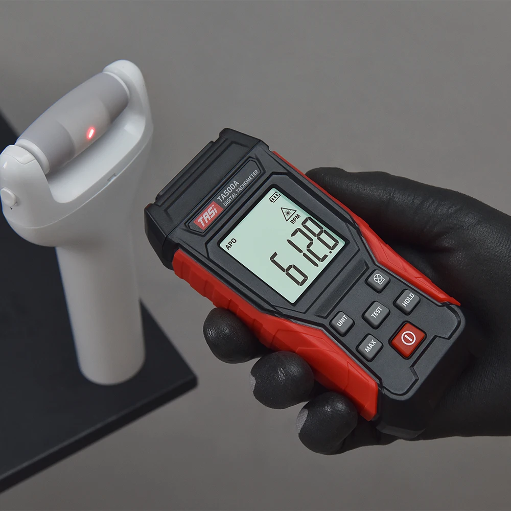 Цифровой Тахометр TASI Бесконтактный Лазерный Фототаптометр Высокоточный Тестер
