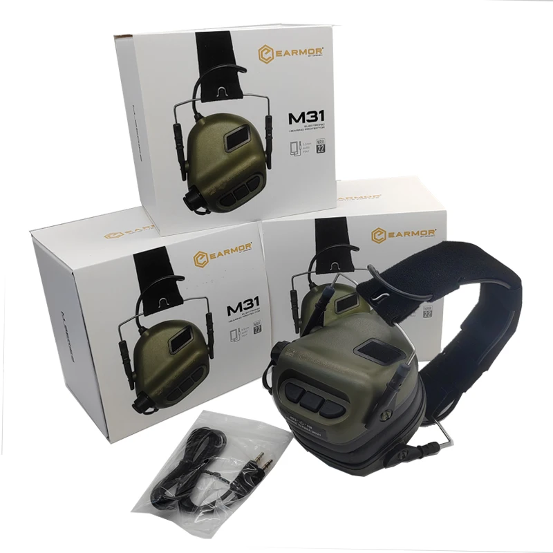 

EARMOR M31 MOD3 Shooting Earmuffs Tactical Active Headset Military Anti-Noise Hearing Protection Shootinge Earphone