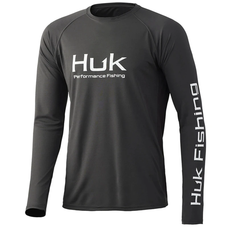 

Huk Performance Fishing Suit Men's Breathable Long Sleeve UV Protection Sweatshirt Breathable Top Summer Fishing Shirt Camisa