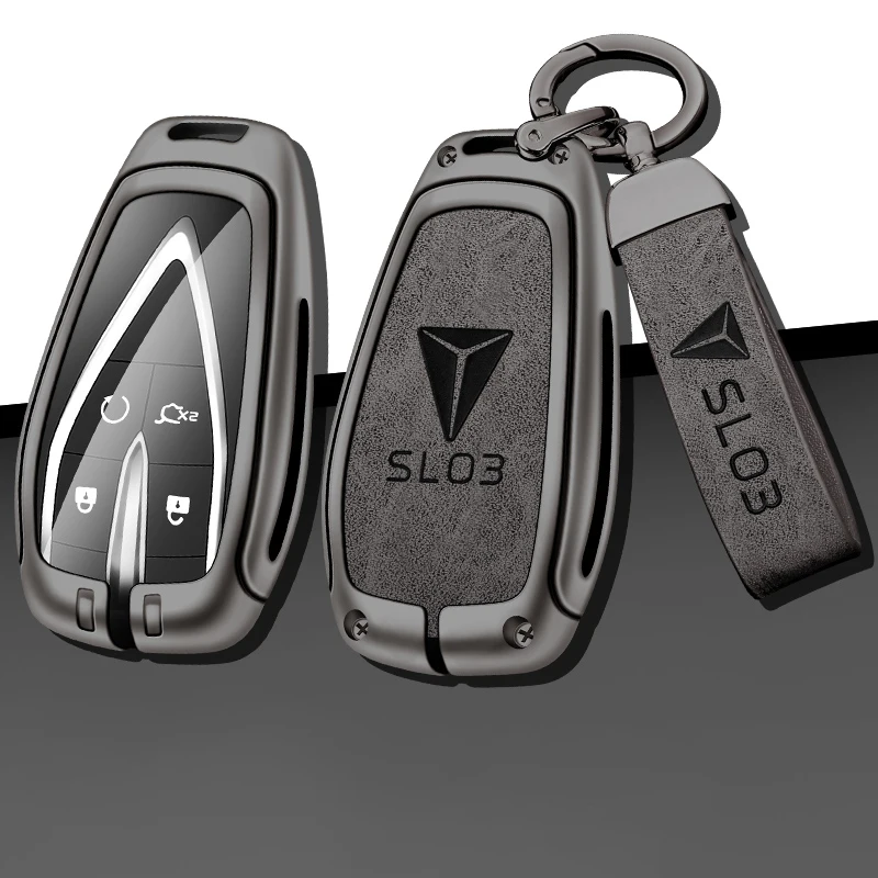 

Zinc Alloy Car Key Case Cover For Changan CS35plus Unit202 CS55plus Ease CS75plus SL03 Protective Keychain Keyless Accessories