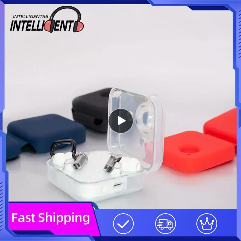 

General Style Anti-sweat Headphone Cover Solid Color Charging Box Anti-fall Silicone Sleeve Headset Accessories