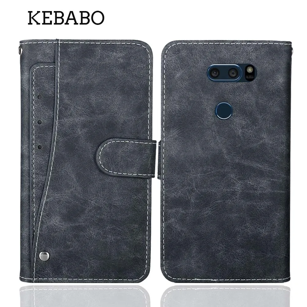 Кожаный чехол-книжка для LG V30S + Plus