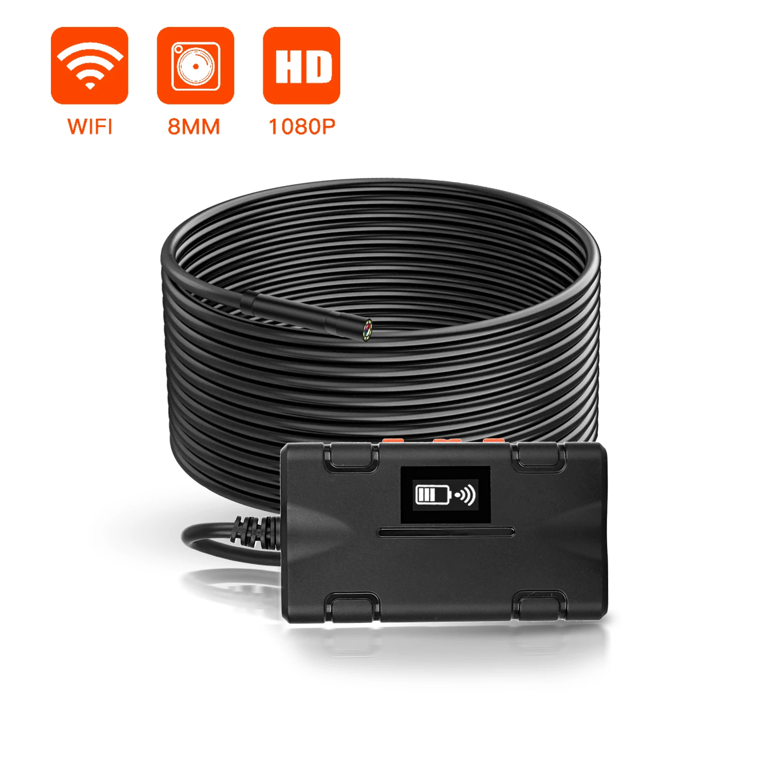 

Камера-эндоскоп с Wi-Fi, IP67, водонепроницаемая, с кабелем