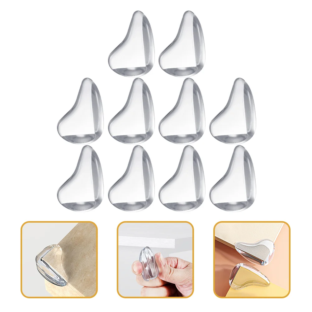 

10pcs Silicone Corner Protectors Table Corner Guards Baby Proof Corner Bumper