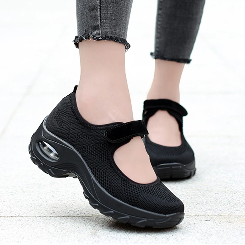 

Wedges Shoes for Women Platform Sneakers Mesh Casual Lady Shoes Women Summer Vulcanize Shoes Walking Footwear Sapatos De Mujer