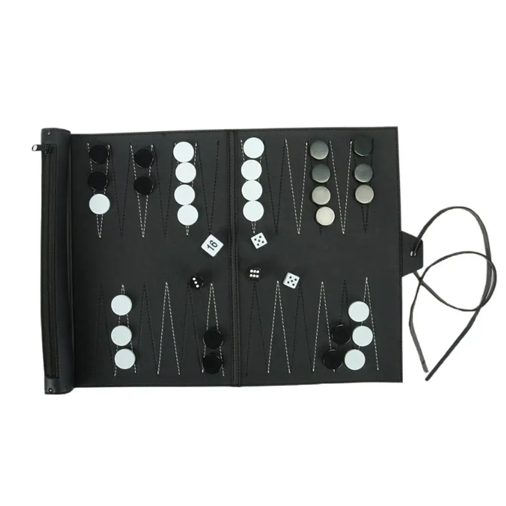 Классический семейный свернутый нарды из искусственной кожи для взрослых и