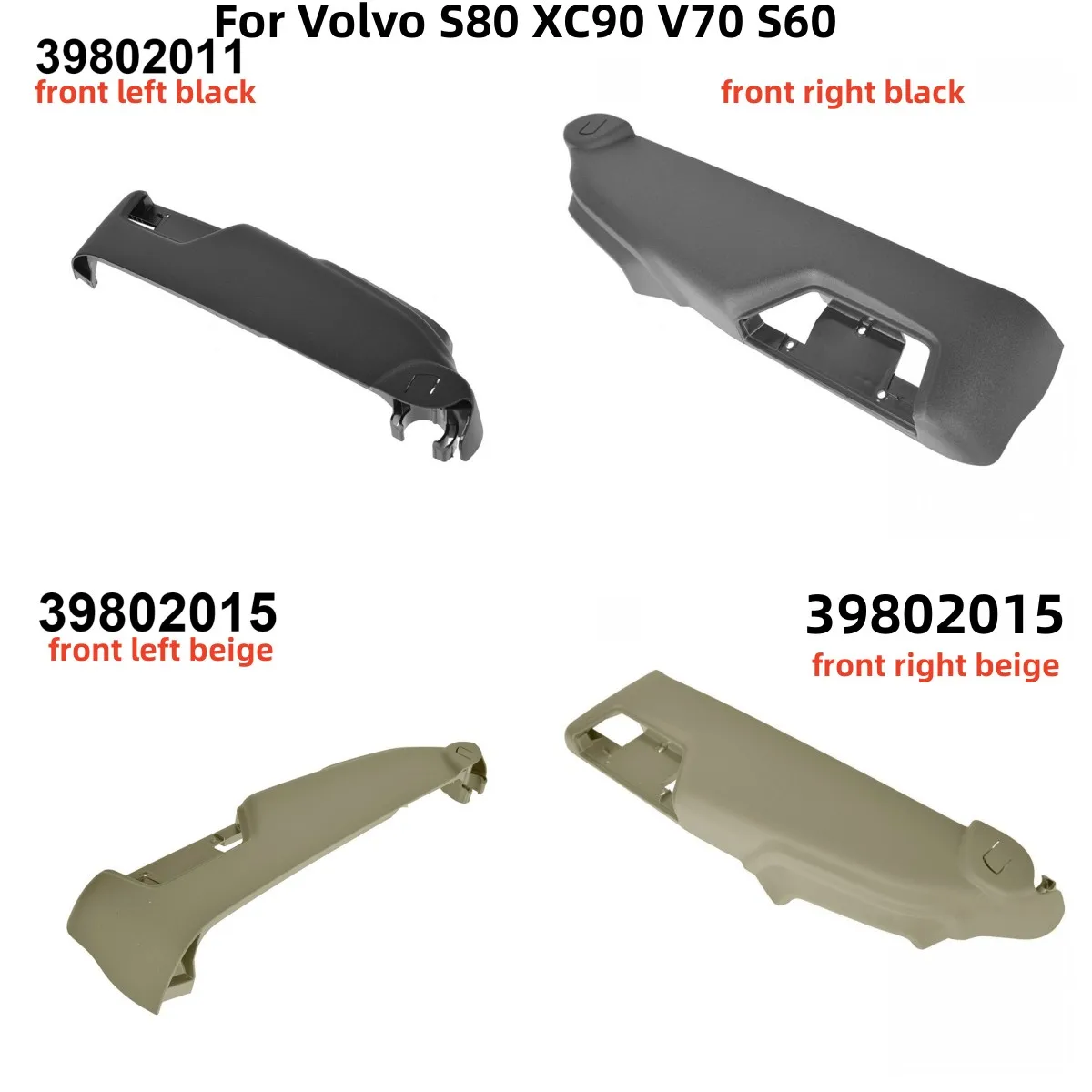 

1pcs Car Front Right/left Seating Switch Panel Trim Cover For Volvo S60 05-09 For S80 04-06 For V70 XC70 05-07 For XC90 05-14