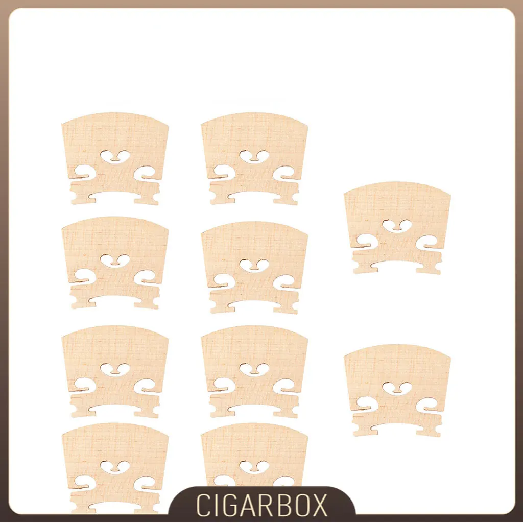 

10PCS Durable Maple Violin Bridge Regular Type For 4/4 Size Violin Instrument Accessories Violin Strings DIY Bridge Part Tools