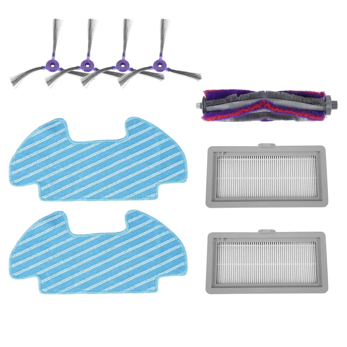 9 шт./набор сменные роликовые боковые щетки для фильтра