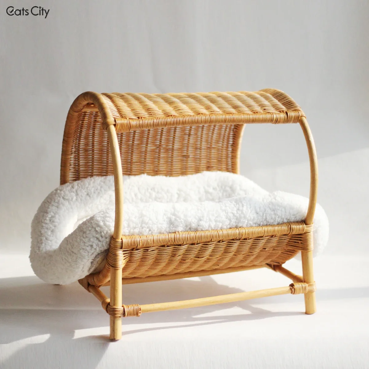 Original Design: Handmade Natural Vine Weaving Cat Nest Tent with Durable Scratch and Cool Summer Bed