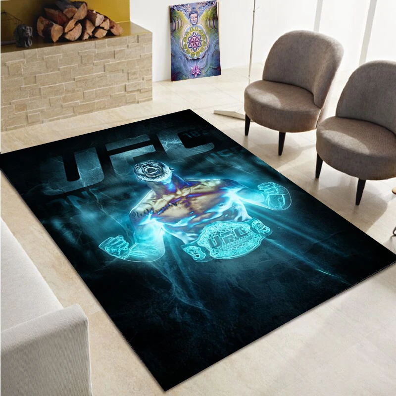 

UFC, MMA King of Fighters oversized carpet living roombedroomsofadoor mat decoration carpetchildren's game anti-skid floor mat
